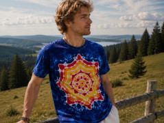 Batik. tričko XL - Lesní pramen