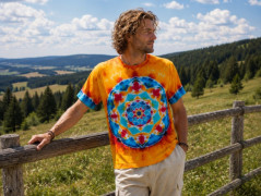Batik. tričko XL - Lesní pramen