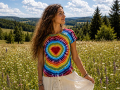 Batik.tričko M/L - Vzdálená galaxie
