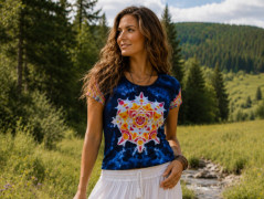 Batik. tričko XL - Poklad v proudu