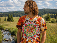 Batik.tričko L - Peace sign