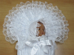 Křestní rouška, svíce, ozdoba- vz 2