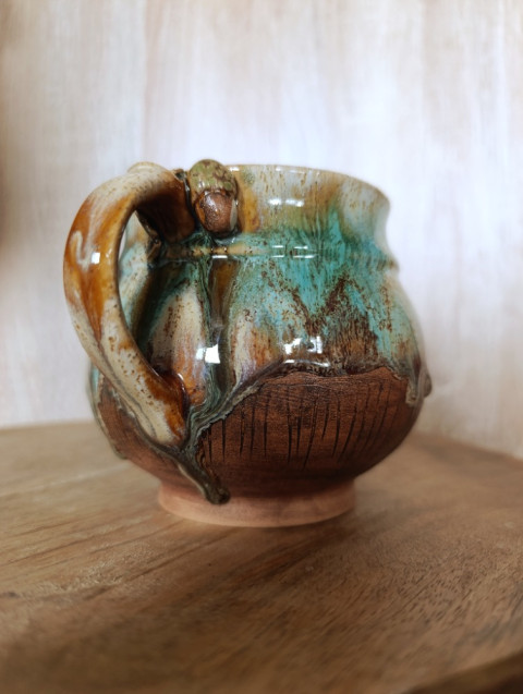 Dubový hrnek víla keramika hrnek elf dub myslivec čarodějka ceramics mug witch oakmug oak keramický hrnek dubový hrnek dubánek greenwitch 