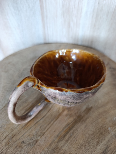 Řebříčkový šálek víla keramika hrnek hrneček elf šálek čarodějka fairy mug gandalf greenwitch fairymug řebříček 