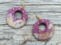 Náušnice donuty fialové