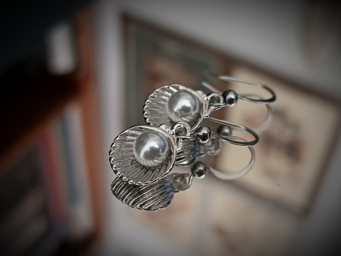 Perlové Náušnice šperk moře doplněk náušnice mušle perla handmade lastura ruční výroba šperkařství 