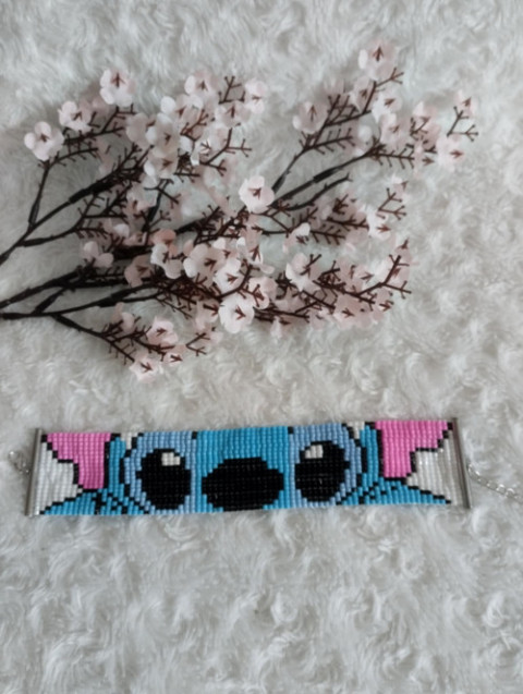 Ručně tkaný náramek Stitch korálky korálkový náramek tkaný náramek náramek stitch stitch 