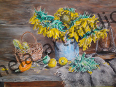 Háčkované srdce žluté