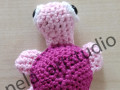 Háčkovaná želvička růžová