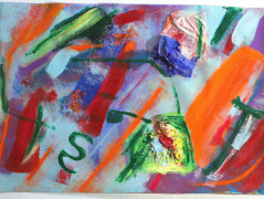 Abstrakce na plátně