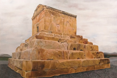 Věčné ticho Pasargad od Mary G historie umění olejomalba mary g pasargady 