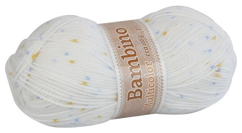Příze Bambino Multicolor NGM č.990 vlna příze 
