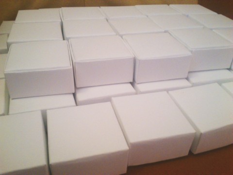 Origami krabička bílá 5,2x5,2 papír origami dárek dáreček obal krabičky jednoduchá papírová ozdobná dárková papírové dárkové kabička dárečková dárečkový 