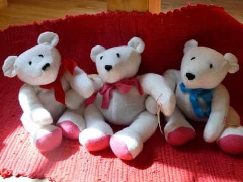 Tři mušketýři domov radost panenka medvídek hračka medvěd pohanka nahřívací drobnost kamarád plyšák postel 