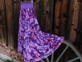 Půlkolová sukně Lilac lila