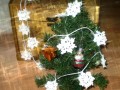 Vánoční řetěz na stromek - vločky