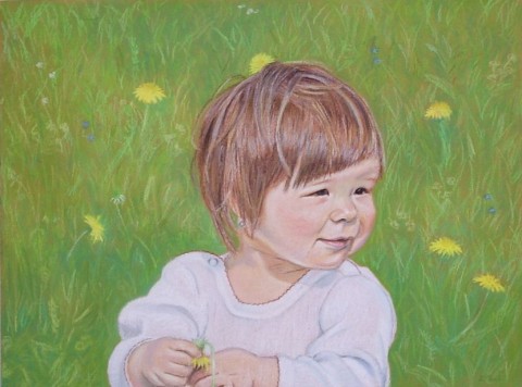 Portrét jedné osoby formátu 30x40cm portrétování na zakázku kreslení 