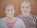 Portrét dvou osob formátu 50x40cm