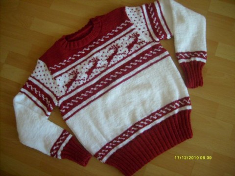 PÁNSKÝ SVETR- NORSKÝ VZOR pánský ručně pletený svetr pulov 