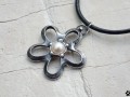 Perlová květina -  náhrdelník