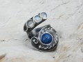 Lapis lazuli,měsíční kameny -prsten