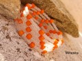 náramek-oranžovobílý(pr.5 a 5,5 cm)