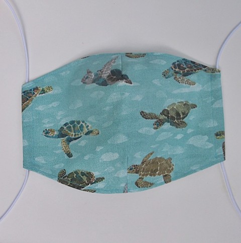 rouška-želvy- S,M,L plátno rouška ústenka 