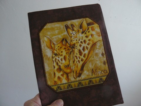 Žirafy diář afrika žirafy obal na knihu sešit obaly na knihy dení tutanchamon 
