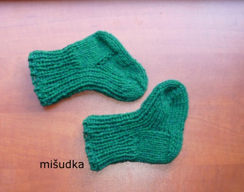 dětské ponožky 73, délka 11-12cm zelené dětské ponožky nohy příjemné 