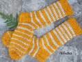 oranžové ponožky 16, délka 26-27cm