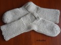 béžové ponožky 45 - délka 27-28cm