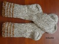 béžové ponožky 54 - délka 28-29cm