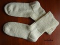 bílé ponožky 64 - délka 27-28cm