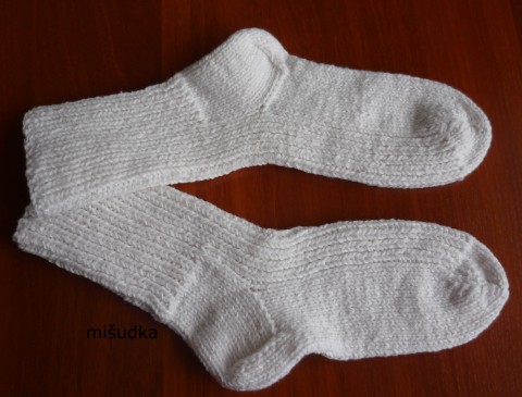 bílé ponožky 70 - délka 26-27cm bílé ponožky nohy dámské příjemné pánské 