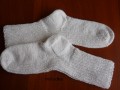 bílé ponožky 70 - délka 26-27cm
