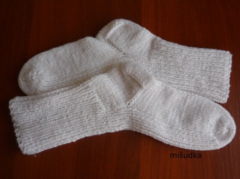 bílé ponožky 67 - délka 27-28cm bílé ponožky nohy dámské příjemné pánské 