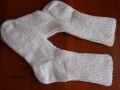 bílé ponožky 67 - délka 27-28cm