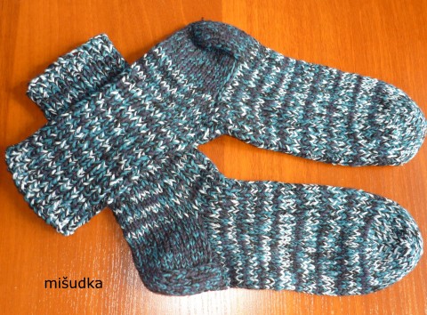 modré ponožky 105 - délka 29-30cm modré ponožky nohy dámské xxl příjemné pánské 