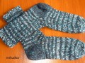modré ponožky 105 - délka 29-30cm