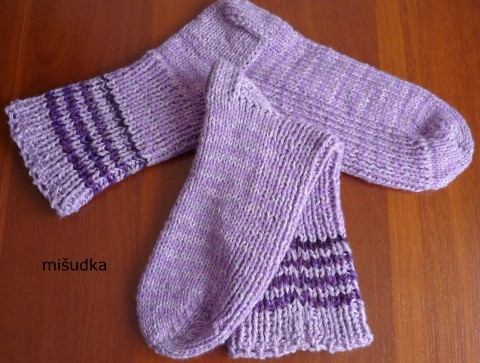 fialové ponožky 19 - délka 30-31cm ponožky nohy fialové dámské xxl příjemné pánské 