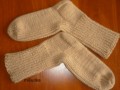 béžové ponožky 58 - délka27-28cm