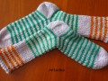pruhované ponožky 63 -délka26-27cm