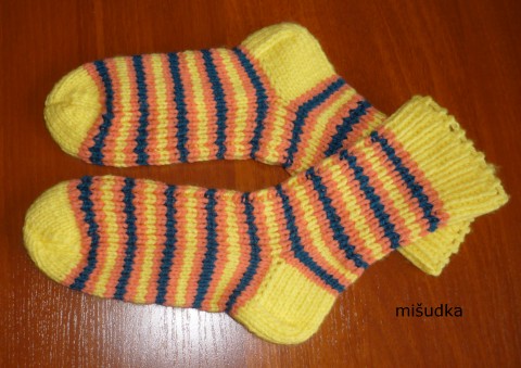 pruhované ponožky74 - dlka 26cm ponožky nohy pruhované dámské příjemné melírované 