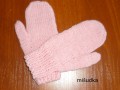 dětské růžové rukavice 4