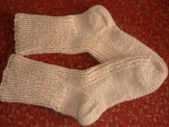 béžové ponožky 38 - délka 27-28cm
