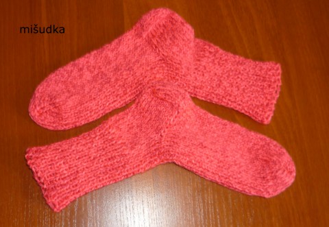 růžové ponožky 38 - délka24-25cm ponožky nohy pruhované dámské příjemné melírované 