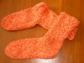 oranžové ponožky 25 - délka 23-24cm