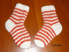 pruhované ponožky 77-délka26-27cm