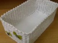 krabice bílá s přízdobou