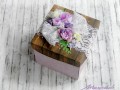 Svatební darovací krabička fialová